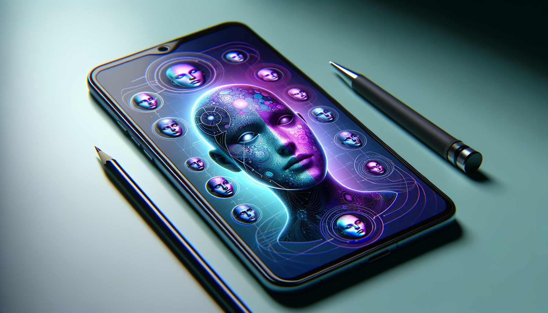 AI face swap preview on a phone